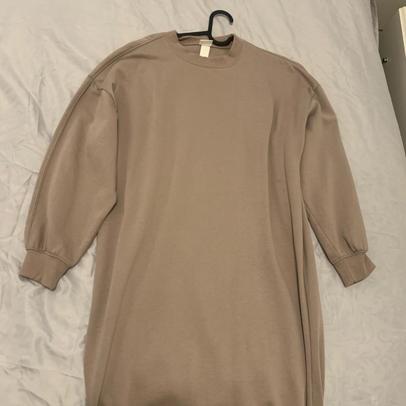 H&M Mocha Crewneck dress size S - Picture 3 of 5